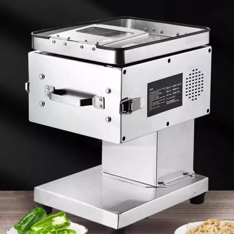 220v Electric Meat Slicer Commercial Automatic Meat Cutter New Pork Ear Slicing Machine Small Domestic Meat Cutting Machine