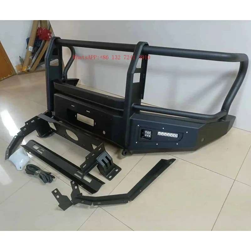 Front Bull Bar Mod Protection Kit for JAC T9 2024+ Pickup Steel Front Bumper Guard With LED Lights Offroad Tuning Parts