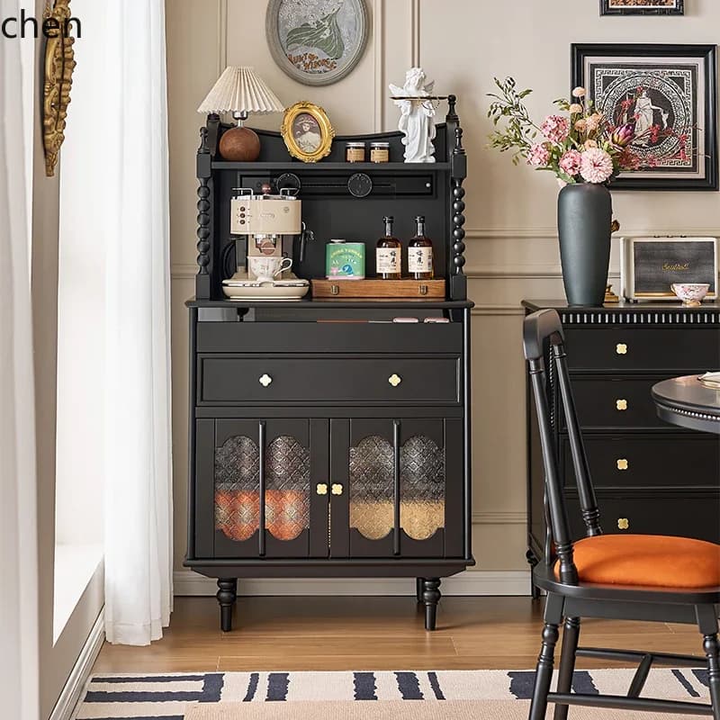 dining side living room against the wall integrated tea cabinet medieval small apartment water bar side cabinet