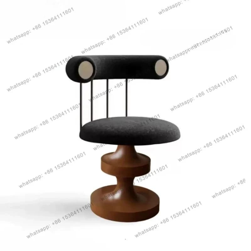 Designer Original Bar Stool Wine Stool French Makeup Comb Turn Book Table Chair Creative French Retro Chair Dining Chair