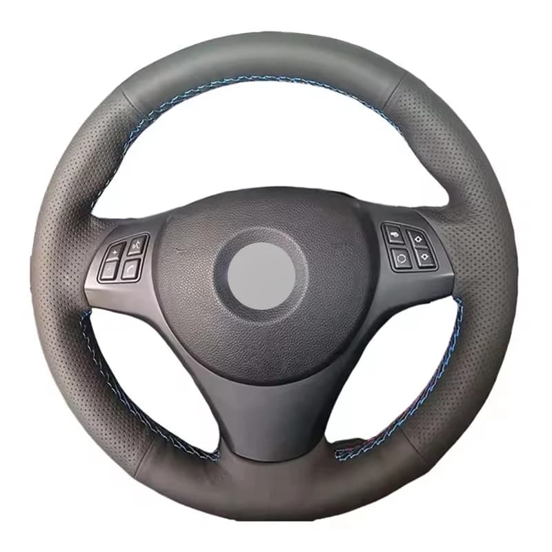 Alcantara Steering Wheel Cover Wrap Genuine Leather M Thread Car Accessoires Specifically For BMW E81 E90 Pack M Sport M3 E91