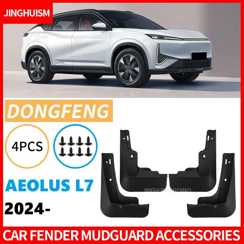 Mudguards FOR Dongfeng Aeolus L7 2024-2025 Automotive Fender Mudguard Vehicle Exterior Decor ABS Protective Accessories