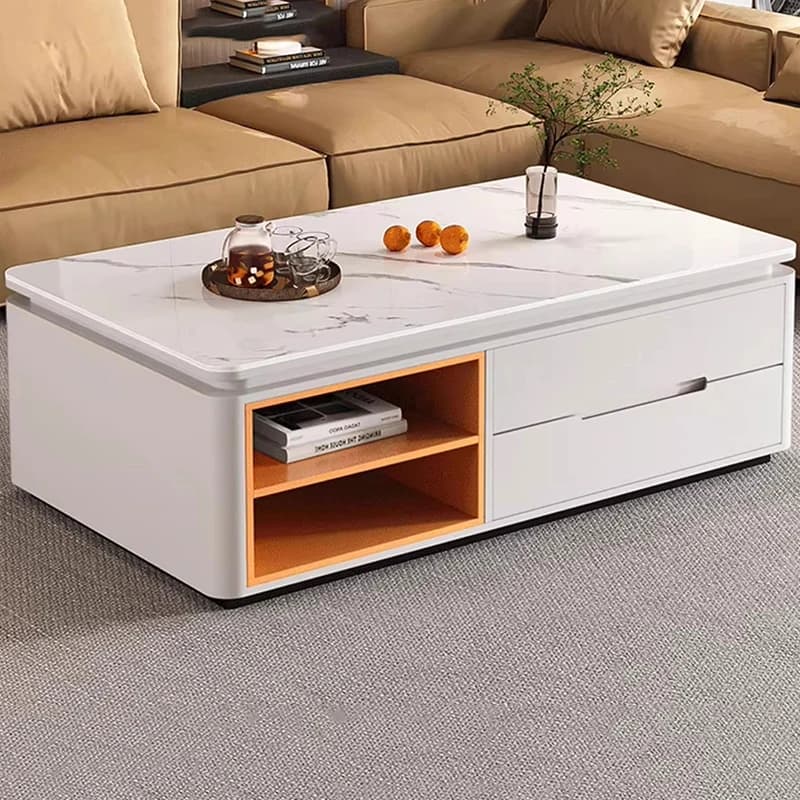 Drawers Storage Coffee Table Decoration Luxury Modern Designer Standing Writing Side Table Dinner Meubles Living Room Furniture