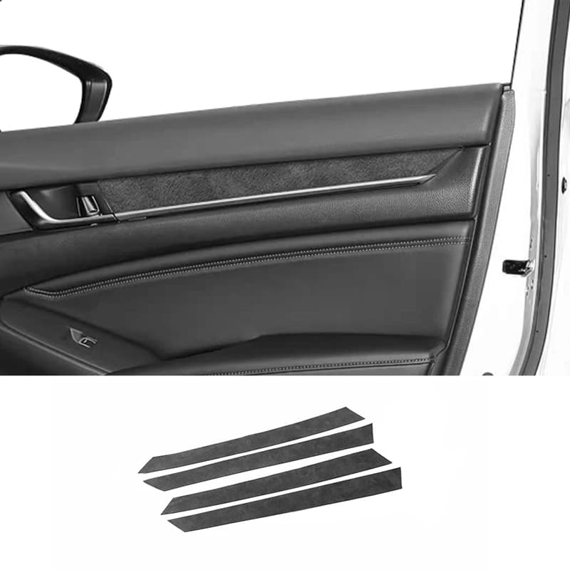 For Honda Accord 10th Gen Facelift & INSPIRE Car Interior Door Panels Armrest Cover Protective Trim Made of Alcantara Accessory