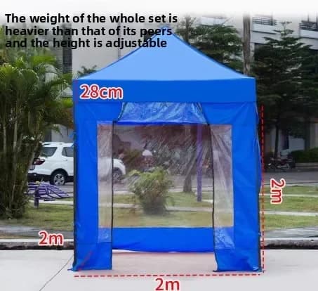 Four-legged awning transparent canopy cloth for stall outdoor awning