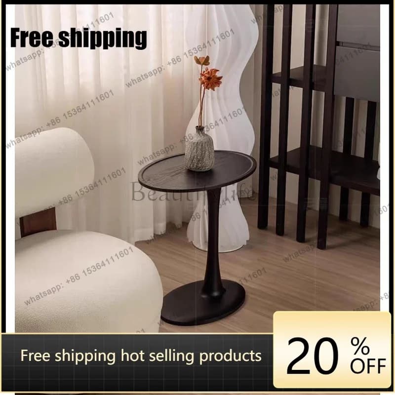 hot  oval solid wood long cabinet ash wood modern simple sofa corner few movable living room homeFactory Direct