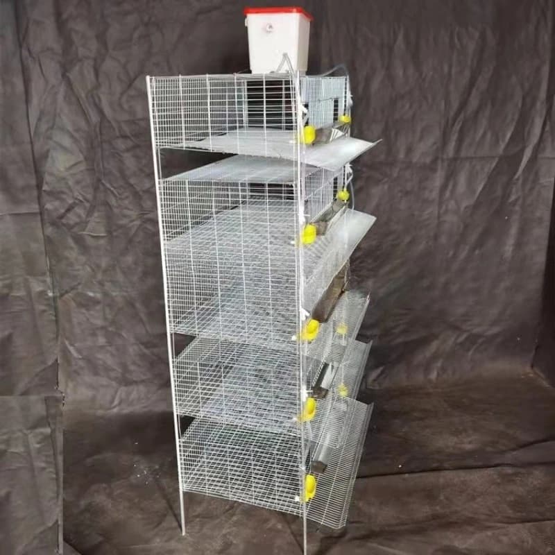6-Floor farm vertical space-saving quail cage, bird cage automated breeding