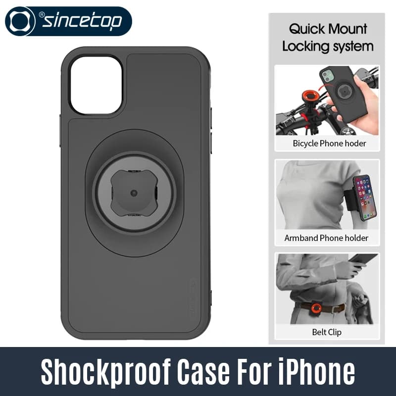 Shockproof Case For Apple iPhone 17 16 15 14 13 12 11 8 Pro Max Plus SE Protective Cover for sincetop Series C Mounts/Holders