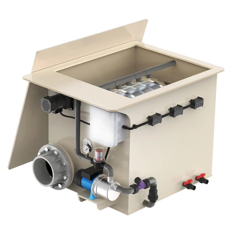 50m3 Drum  Water Treatment Machinery Drum Microfiltration Machine Aquaculture Filtration System Pond Filter 5000L