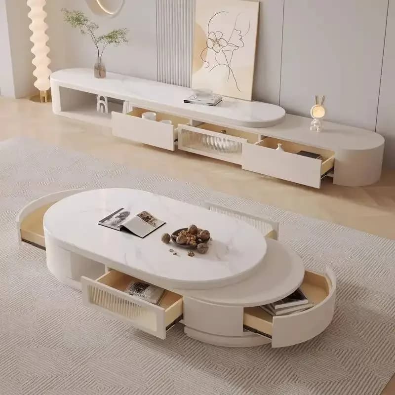 Black Decorative Functional Convenient Tv Cabinet Durable Low Storage Refined Wooden Tv Cabinet Meuble Salon Household Furniture