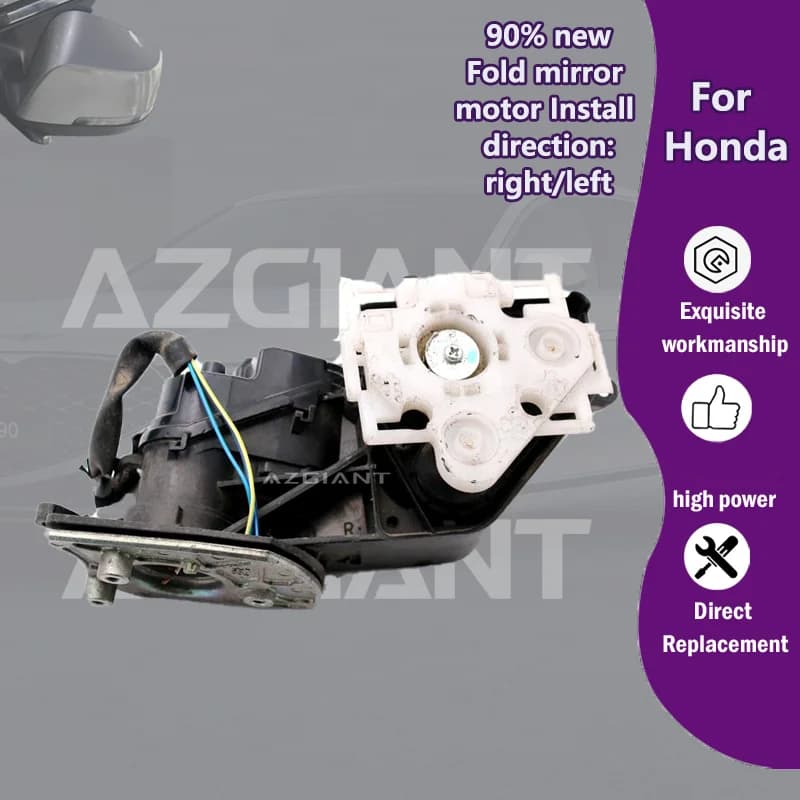 AZGIANT Car Wing Mirror Authentic Power Folding Motor Power Assembly For 2008-2012 Honda Accord MK8 Original 12V DC tools