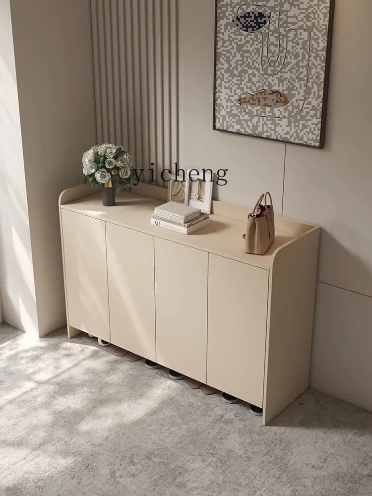 Modern Minimalist Waterproof and Sun Protection Aluminum Alloy Shoe Cabinet Sundries Storage Courtyard Locker