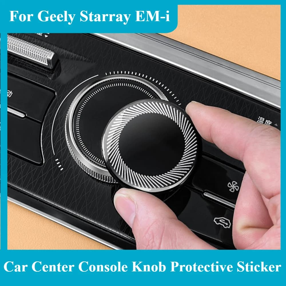 For Geely Starray EM-i Car Center Console Knob Anti-scratch Protective Sticker Wear Resistant Car Interior Accessories