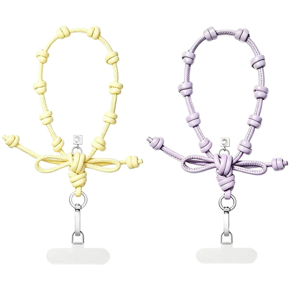 Yellow Purple Knot Phone Charm Accessories for Galaxy for IPhone 12 13 14 15 16 17 Pro Max Case