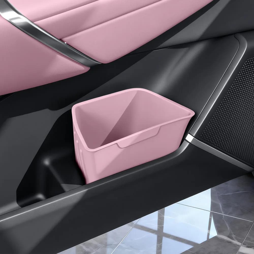 2 Pcs Fit For XPENG MONA L03 Car Mounted Silicone Trash Can Automotive Modification Supplies Car Door Umbrella Storage Bucket