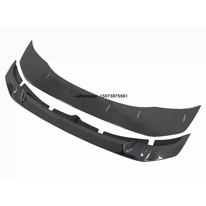 GTS Style Carbon Fiber 2Pcs Car Parts Front Bumper Front Lip Splitter for  F80 M3 F82 M4 2015-2019 Carbon Diffuser