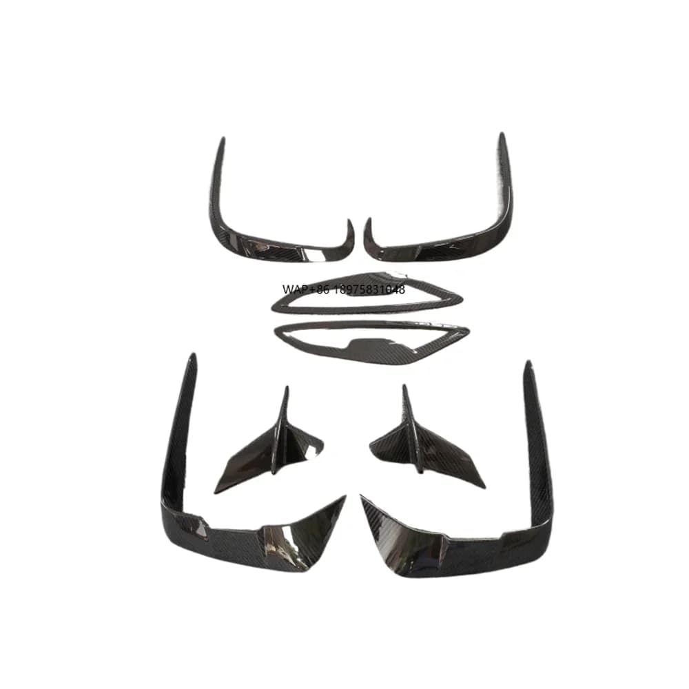 for 2020+G14 G15 G16 Dry Carbon Fiber Q-style Front Bumper Splitter and Rear Body Kit