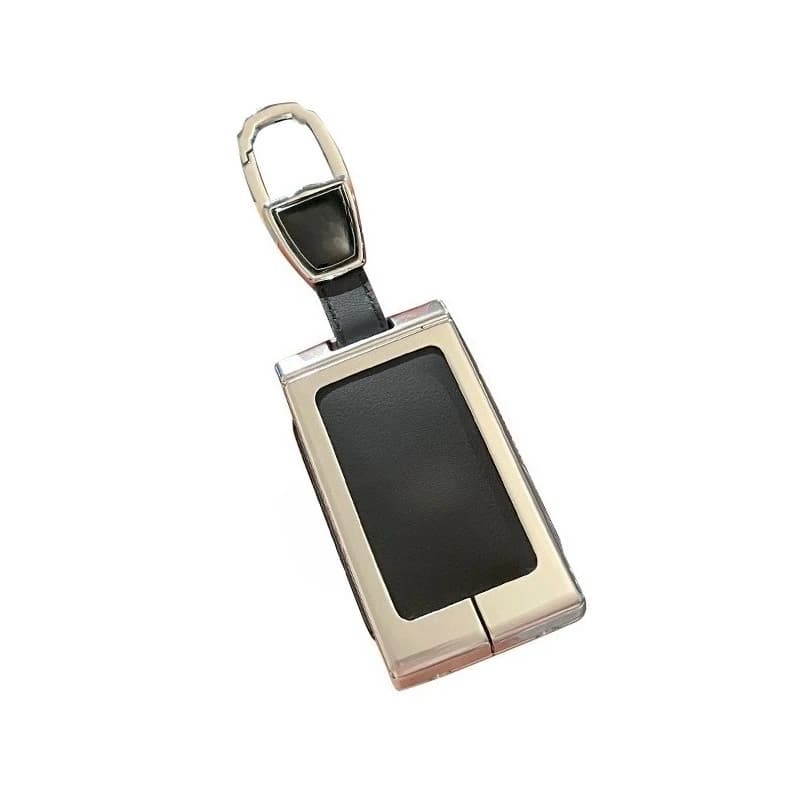 Premium Zinc Alloy Key Cover Case for Volvo EX30 Ultra/EX30 Long Range Plus (2025) - Protective Key Fob Shell Key Bag Chain