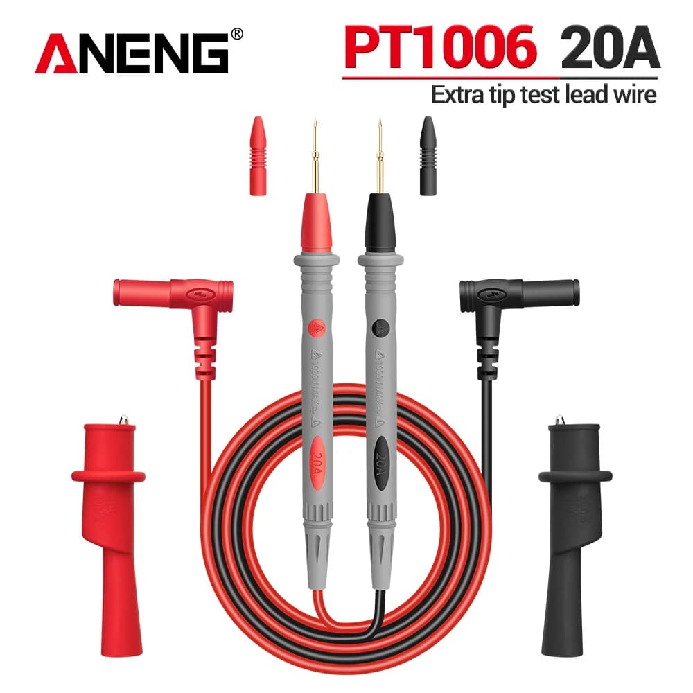 Universal Pen Multimeter Probes PT1006 ANENG Durable Test Wire High Voltage Testing Probe Meter 10A Gold Plated Needle Tools