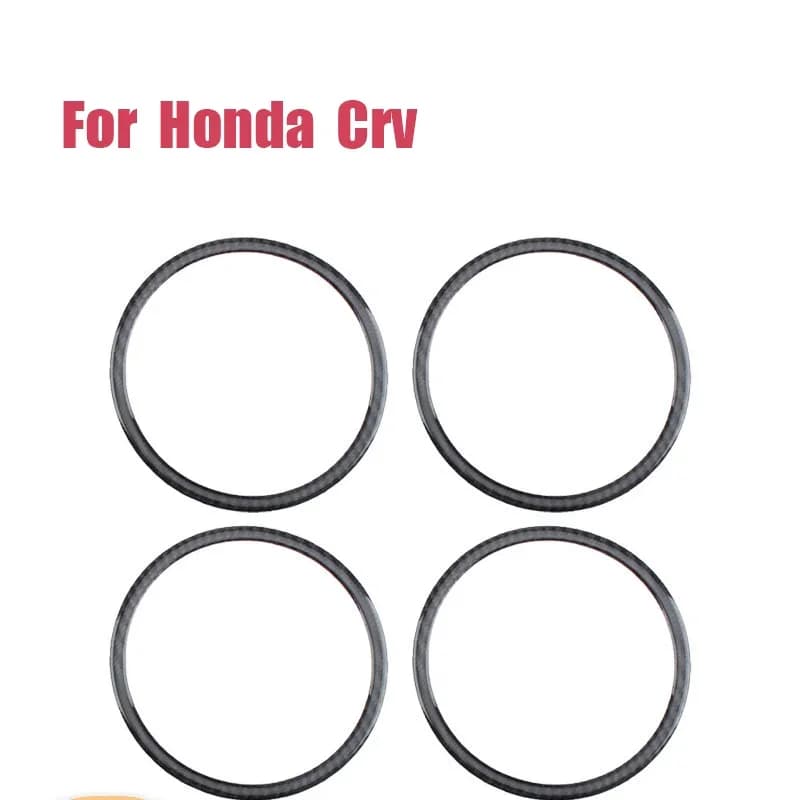 For 07-11 Honda CRV Real Carbon Fiber Door Horn Bezel Interior Modification Accessories