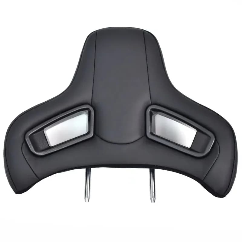 496 * 386mm Black Motorsport Removable Racing Seat Headrest
