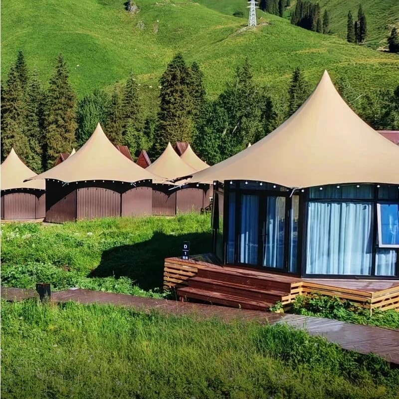 High-end hotels, tents, homestays, campsites, resorts, scenic spots, outdoor spires, wild luxury
