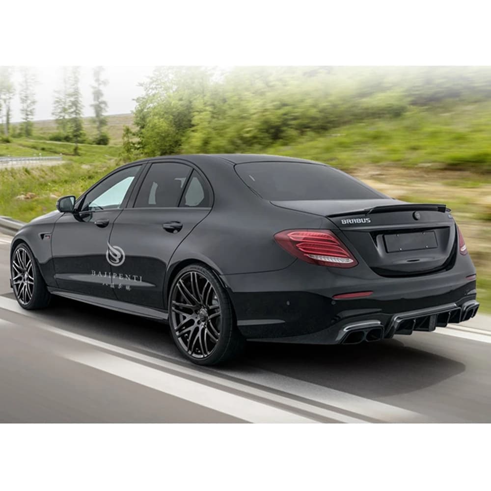 For Mercedes-Benz E-Class W213 4Door Sedan Carbon Fiber Rear Spoiler Trunk Wing 2016-2023 FRP Forged carbon