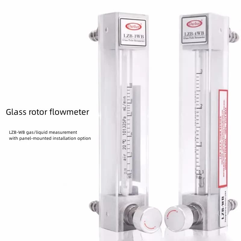 Air Nitrogen And Oxygen Flowmeter, LZB-WB Gas Float Flowmeter, Glass Rotor Flowmeter LZB-3WB/4WB/6WB