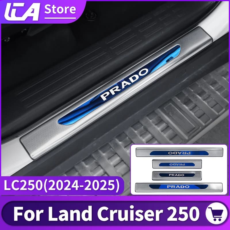 For Toyota Land Cruiser 250 2024-2027 Prado LC250 1958 First Edition FJ250 Threshold Pedal Decoration Strip,Upgraded Accessories