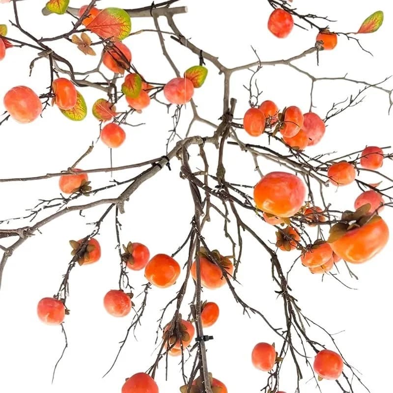 Hanging upside down simulated persimmon fruit tree top wall hanging zen restaurant clubhouse window entrance decoration