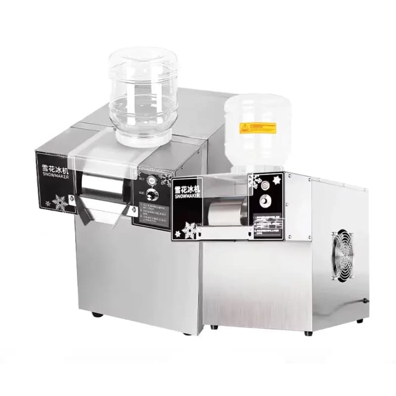 High Efficiency Commercial Snow Ice Cream Maker with Multifunctional Motor Automatic Snow Making Machine with Water Cooling