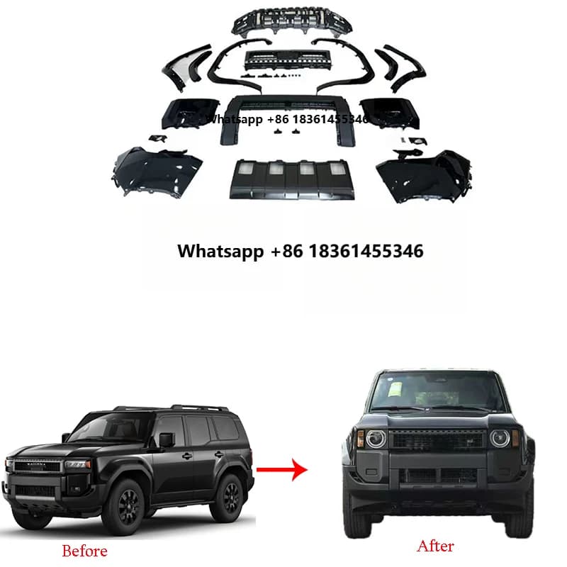 LC250 Accessories for  LC250 2024+ Upgrade to VX Contain Front  Bumper Eyebrow Car Body Kits