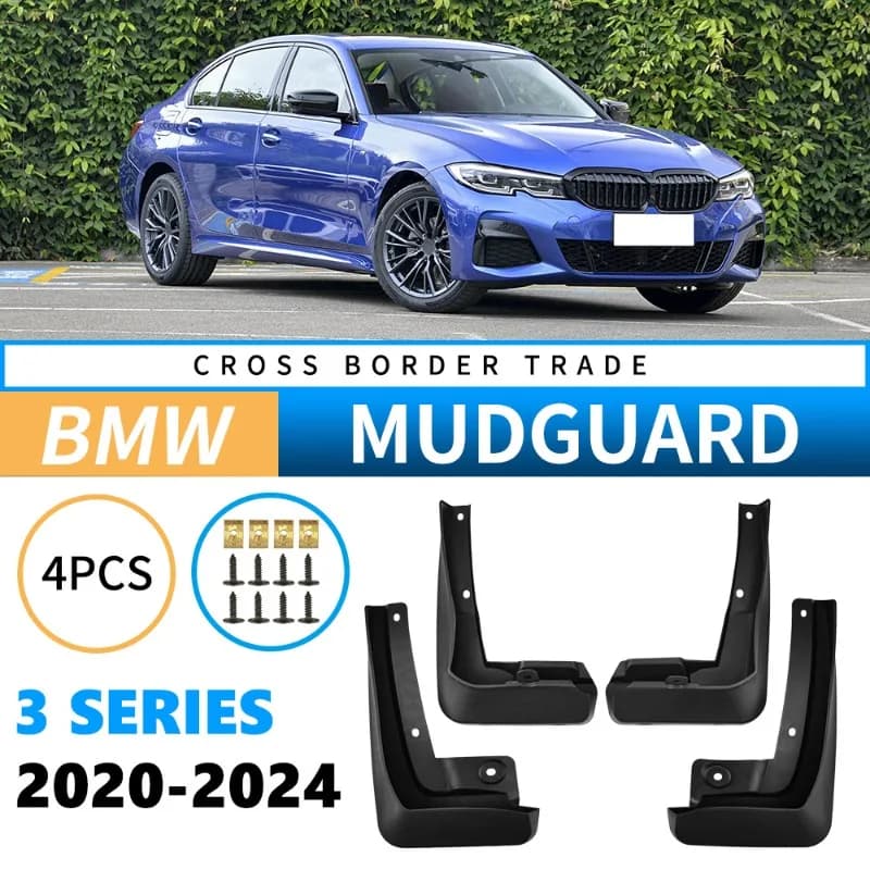 For BMW 3 Series M Sports Suit G20 G28 2020~2024 Car Wheel Mudquard Flaps Mud Skin Cover Guards Fenders Splash Parts Accessories