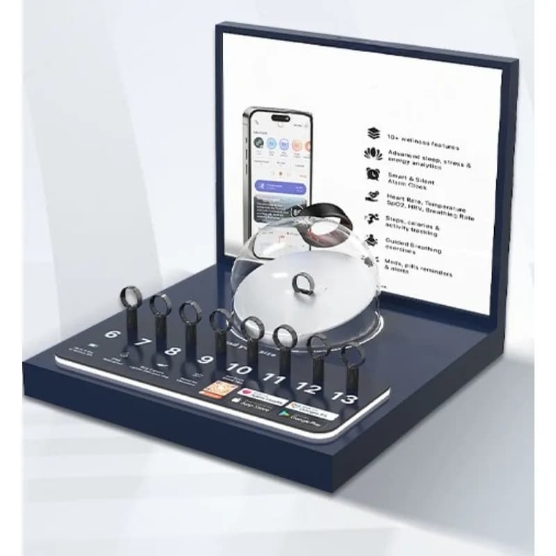 Intelligent anti-theft ring display rack People and goods interactive experience data statistics display props