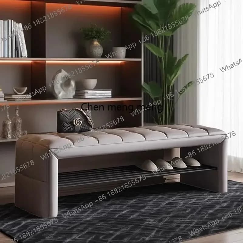N138  Home shoe change stool Home door sofa stool Premium sense, long bedside stool
