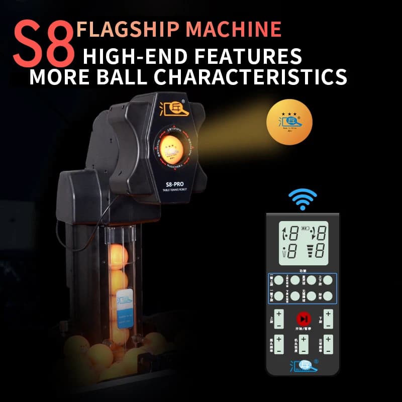 Gold Seller Huipang S8-PRO Cheap Ping-pong Catch Table Tennis Machine With Net Other Table Tennis Products