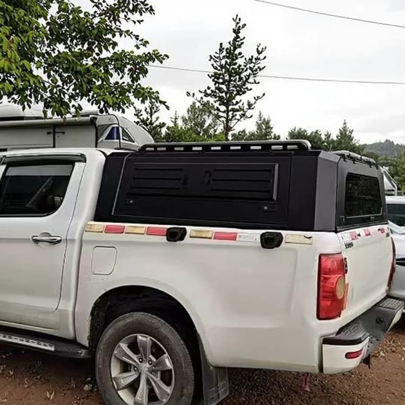 Foldable Off Road Aluminum Alloy Waterproof No Drill Pickup Truck Canopy Auto Exterior Parts