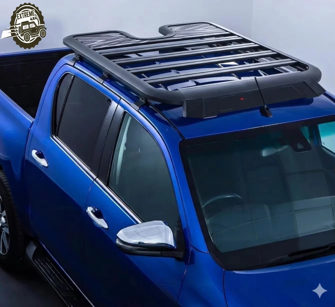 TCAL Rugged Aluminum Roof Rack Platform for Hilux - Expedition Ready Luggage Carrier for Toyota Hilux 4x4  No-Drill Installation