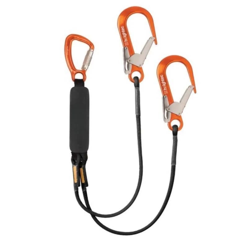 Double large hook connecting rope Y-type tether High altitude safety anti-fall potential energy absorption lanyard