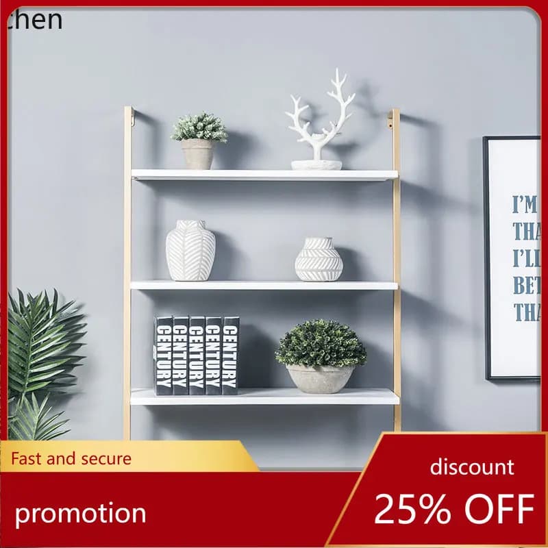 YFY Wall Storage Bookshelf Shelf Wall Hanging Display Shelf Background Wall Decoration Multi-Layer