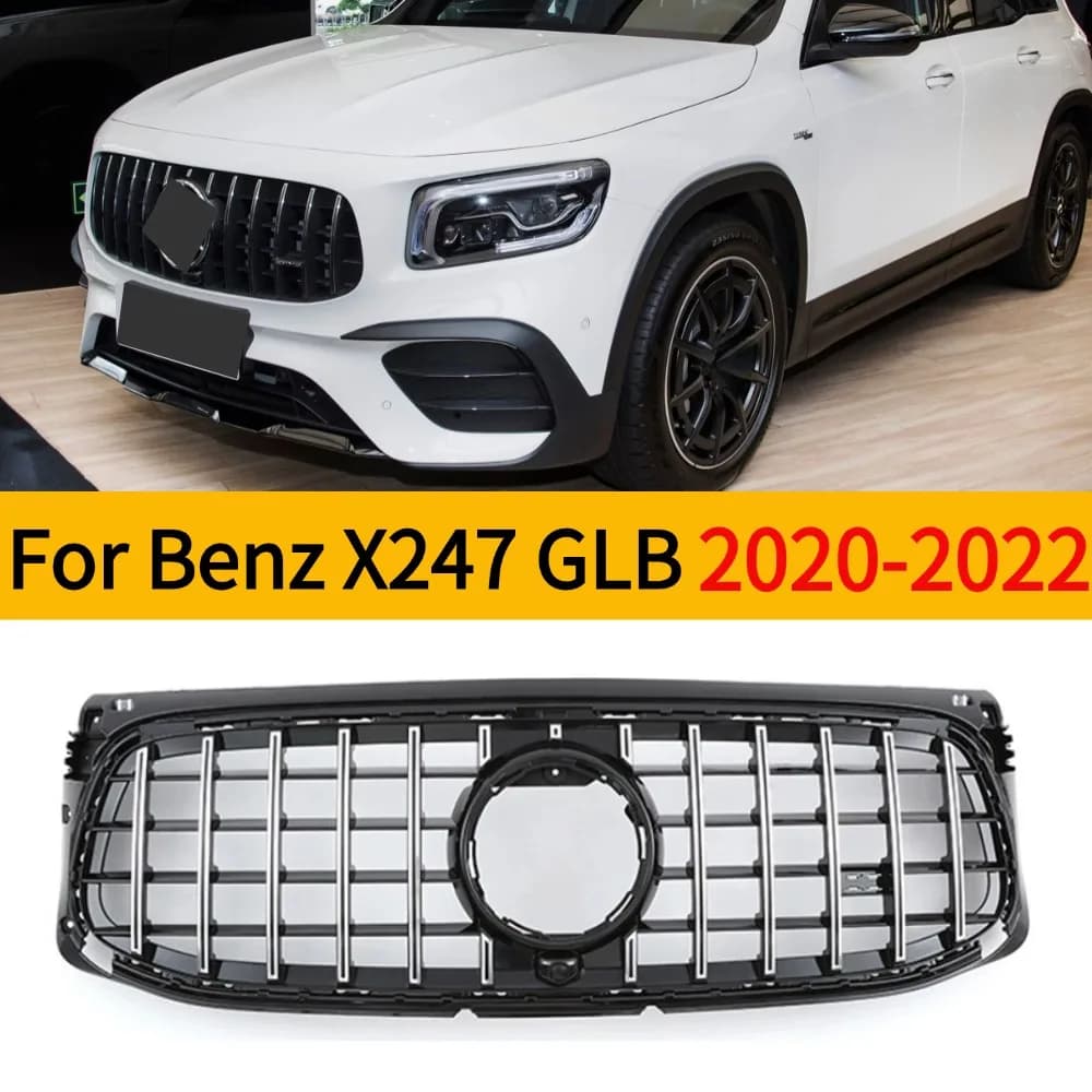For Mercedes Benz X247 GLB-Class 2020-2022 GLB250 GTR Style Front Radiator Grid Bumper Grille Inlet Grill KitPerfect Match