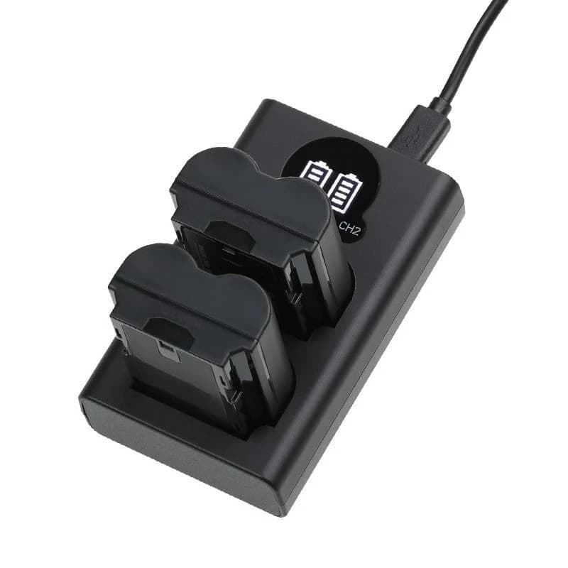 Charger, suitable for Fuji micro-single camera XT4 dual-charge USB seat charger