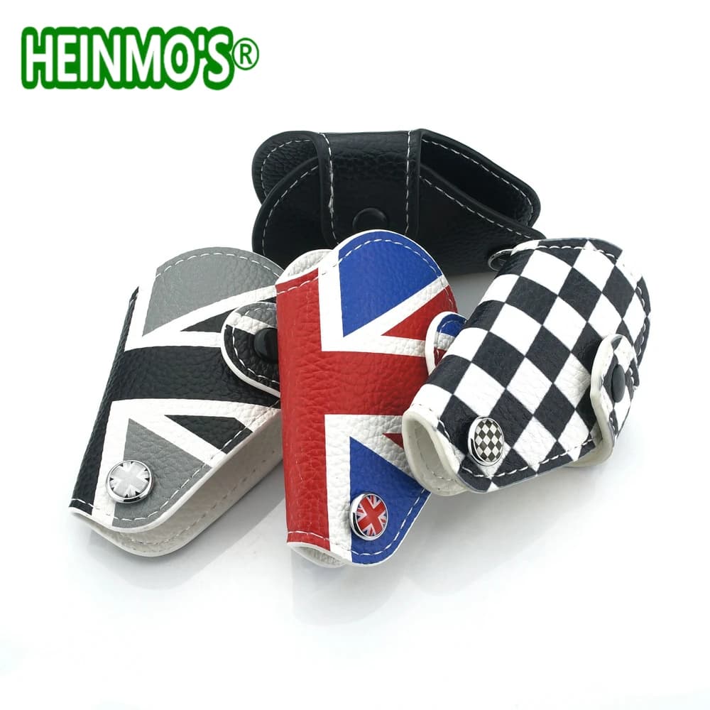 For Mini Cooper R55 R56 R57 R60 R61 F54 F55 F56 F57 F60 For Mini Cooper Countryman Clubman PU Leather Car Key Case Bag Cover