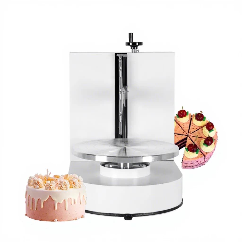 220V 110V Commercial 4inch-12inch Automatic Cake Cream Smoothing Coating Decorating Plastering Machine Cake Icing Machine