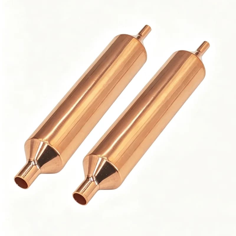 5PCS Refrigerator Filter Dryer 16mmx128mm For Refrigeration Copper Filter Drier Removes Impurities Contaminants