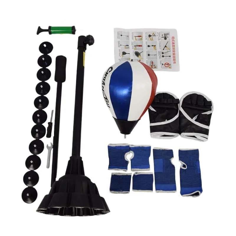 Fitness Gym Boxing Speed Bag Workout Equipment Freestanding Punching  with Stand Reflex