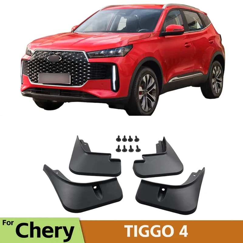 MudFlaps 4Pcs For Chery TIGGO 4 TIGGO4 2025 Mudguards Mud Flaps Splash Guards Fender Front Rear Wheels Fender Car Accessories