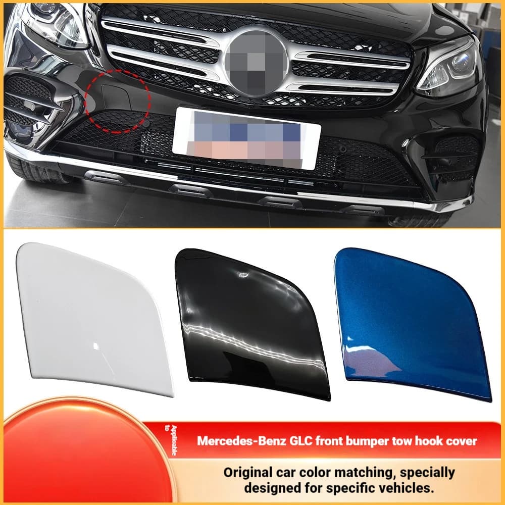 It is suitable for Mercedes-Benz GLC-class front bumper trailer cover W253 front bar traction hook hole cover 2538853400