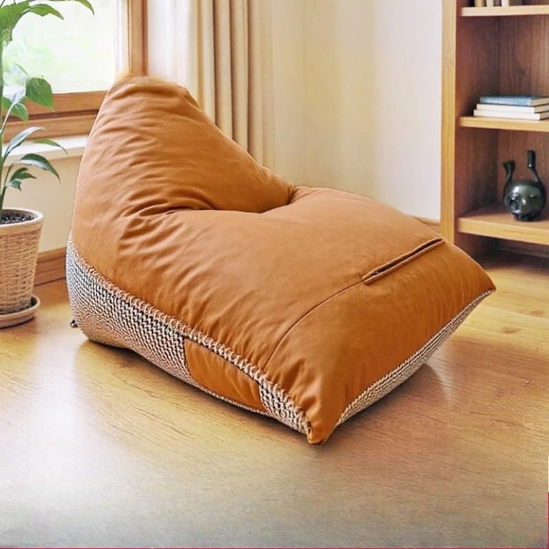 Lazy sofa can sleep and lie down with storage double-sided color adjustable fabric single sofa bean bag design sense