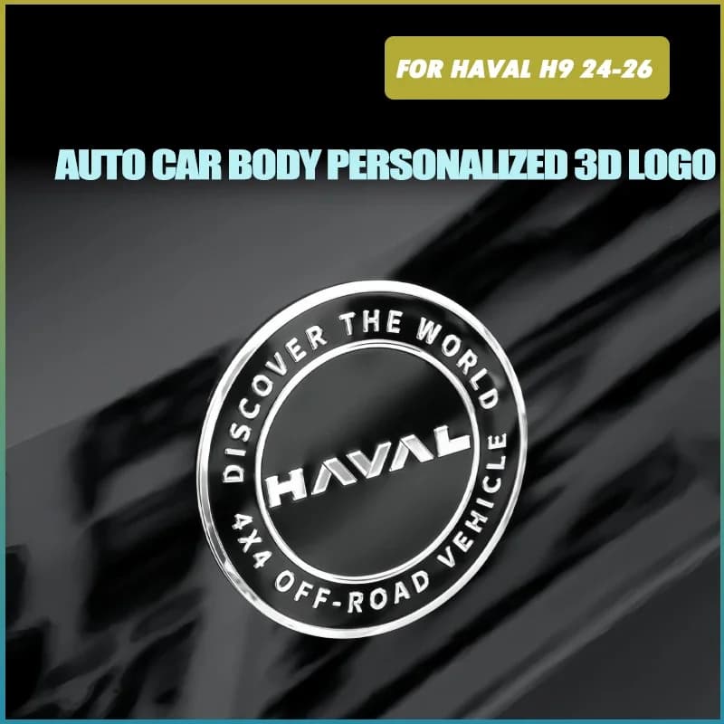 For Haval H9 2024 2026 3D Logo Body Sticker Personalized Modified Explore The World Car Logo Stickers Car Exterior Accessories